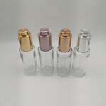 Push Button Glass Dropper Manufacturer - OEM/ODM Custom Cosmetic Push Button Glass Dropper Round Pump Dropper Glass Bottle