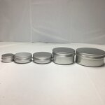 Gold Cosmetic Aluminum Jar Manufacturer - OEM/ODM Custom 60g Skin Care Cream in Gold Cosmetic Aluminum Jar with Lid