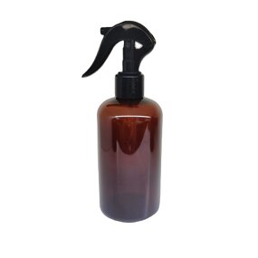 Hair Oil PET Bottles Factory - OEM/ODM Custom 16oz 500ml Amber Hair Oil Conditioner Pet Bottles with Trigger Sprayers