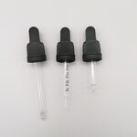 Glass Dropper Cap Manufacturer - OEM/ODM Custom 18/410 Tamper Evident Glass Dropper Cap for Essential Oil Bottles