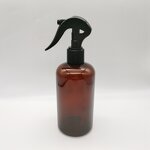 Hair Oil PET Bottles Factory - OEM/ODM Custom 16oz 500ml Amber Hair Oil Conditioner Pet Bottles with Trigger Sprayers