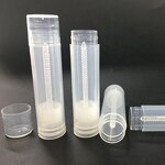 Lip Balm Empty Container Factory - OEM/ODM Custom 5g Lip Balm Empty Container Clear Tubes with Twist Bottom Top Lid