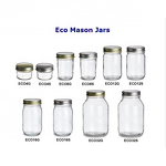 Glass Mason Jar Manufacturer - OEM/ODM Custom 4-32 oz Glass Mason Jar with Metal Canning Lid
