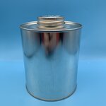 Metal Round Can with Tin Cap Manufacturer - OEM/ODM Custom 32oz Screw Metal Round Can with Tin Cap with Brush
