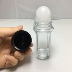 Roller Bottles Empty Deodorant Glass Factory - OEM/ODM Custom 30ml 50ml Roller Bottles Empty Deodorant Glass Roll on Bottle