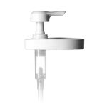 White PP Ribbed Skirt Cap Pump Factory - OEM/ODM Custom White PP 89-400 Ribbed Skirt Cap Pump with Dip Tube