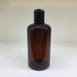 Amber PET Boston Rounds Factory - OEM/ODM Custom 8oz 16oz Amber PET Boston Rounds Plastic Bottles Black Disc Top Caps