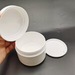 Plastic Cream Jar Factory - OEM/ODM Custom Black 2 oz Double Wall Plastic Cream Jar White Lid Less Fragile