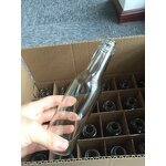 Glass Sauce Woozy Bottle Manufacturer - OEM/ODM Custom 150ml 5oz Transparent Glass Sauce Woozy Bottle with Black Screw Cap