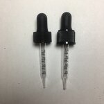 Black Glass Dropper Manufacturer - OEM/ODM Custom 18-415 Black Glass Dropper for Essential Oil Glass Bottles