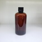 PET Boston Rounds Manufacturer - OEM/ODM Custom PET Boston Rounds Black Shampoo Screen Printing with Silver Screw Cap