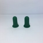 Green Rubber Bulb Glass Dropper Factory - OEM/ODM Custom 1cc Green Long Rubber Bulb White Children Resistant Cap Dropper