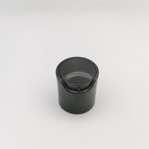 PP Disc Top Cap Manufacturer - OEM/ODM Custom Natural-colored PP 24-410 Smooth Skirt Disc Top Cap with HIS Liner
