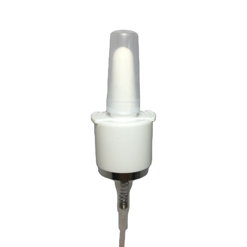 Aluminium Metal Nasal Sprayer Manufacturer - OEM/ODM Custom 20-410 Aluminium Metal Silver Crimp Nasal Sprayer 10ml