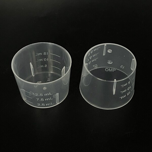 Plastic PP Measuring Cup Factory - OEM/ODM Custom 15ml 1/2oz Plastic PP Measuring Cup with Measuring Scale