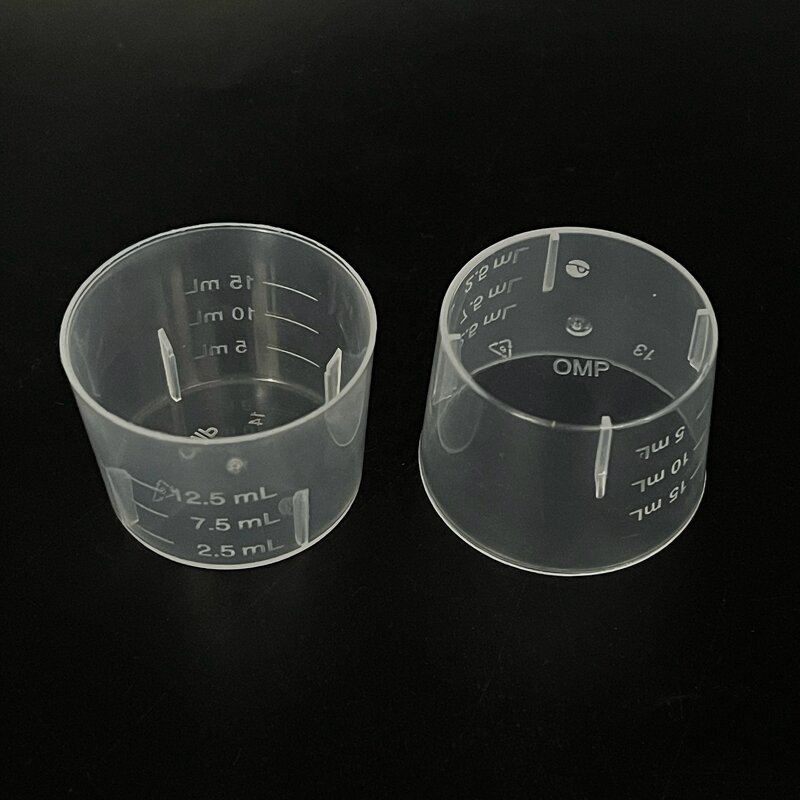 Plastic PP Measuring Cup Factory - OEM/ODM Custom 15ml 1/2oz Plastic PP Measuring Cup with Measuring Scale