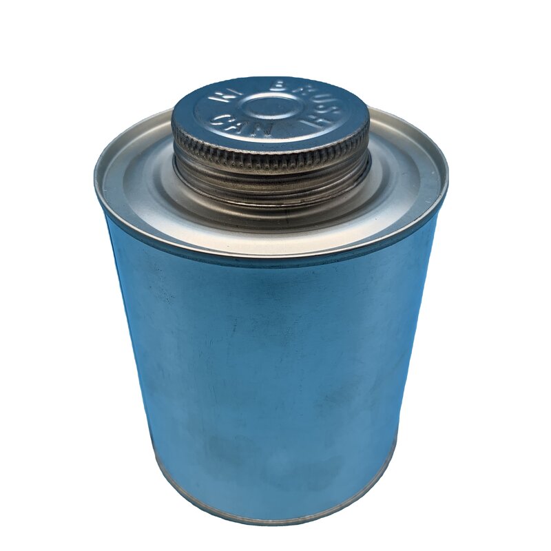 Metal Round Can with Tin Cap Manufacturer - OEM/ODM Custom 32oz Screw Metal Round Can with Tin Cap with Brush