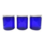 Cobalt Blue Empty Glass Candle Jar Factory - OEM/ODM Custom 250g Cobalt Blue Empty Glass Candle Jar for Candle Making