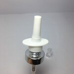 Aluminium Crimp Nasal Sprayer Factory - OEM/ODM Custom 18mm Silver Aluminium Pump Crimp Nasal Sprayer for Nose Treatment