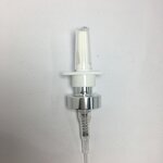 Aluminium Crimp Nasal Sprayer Factory - OEM/ODM Custom 18mm Silver Aluminium Pump Crimp Nasal Sprayer for Nose Treatment