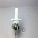 Aluminium Crimp Nasal Sprayer Factory - OEM/ODM Custom 18mm Silver Aluminium Pump Crimp Nasal Sprayer for Nose Treatment