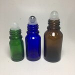 Roll on Glass Bottle Manufacturer - OEM/ODM Custom Roll on Glass Bottle with 18mm Plastic Cap and Metal Roller Ball