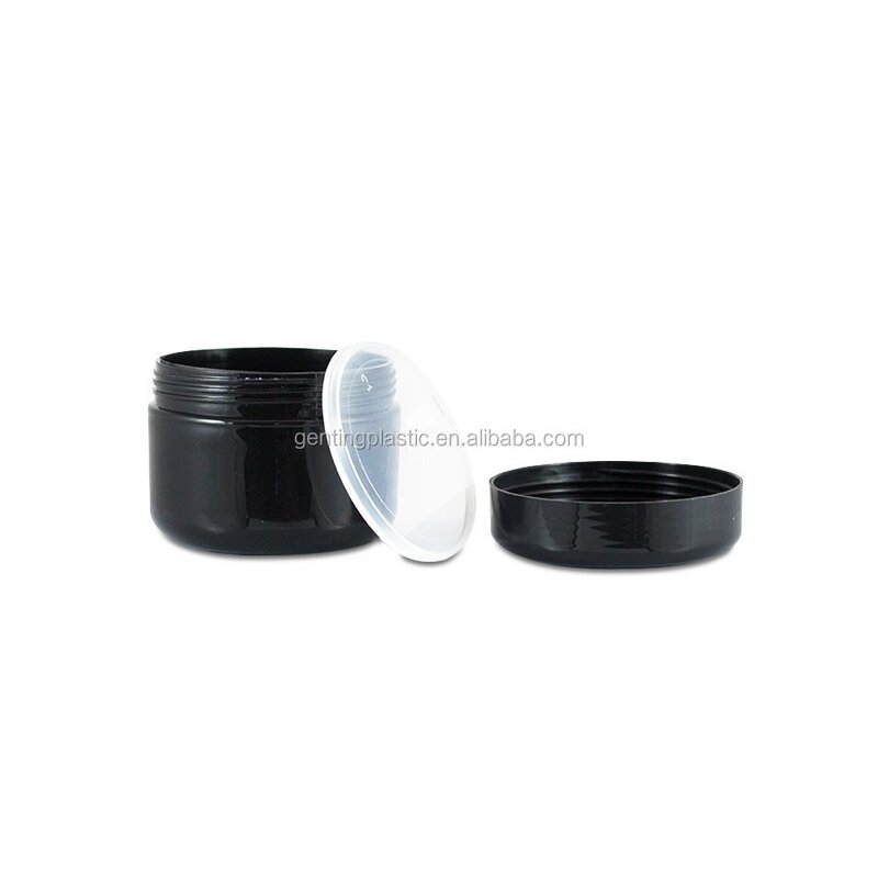 Black Jar Lotion Container Manufacturer - OEM/ODM Custom Black 2 oz Jar Lotion Container BPA Free with Dome Lids