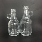 Mini Clear Wine Glass Bottle Manufacturer - OEM/ODM Custom 36ml 55ml Mini Clear Wine Glass Bottle with Small Ear Handle