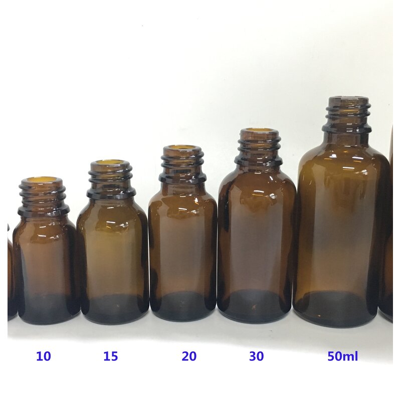 Essential Oil Amber Glass Bottles Manufacturer - OEM/ODM Custom 5-100ml Essential Oil Amber Glass Bottles for Cosmetic