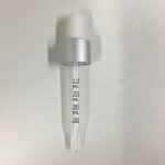 Matte Silver Glass Dropper Factory - OEM/ODM Custom 18mm Matte Silver Glass Dropper for Essential Oil Bottle