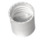 White PP Disc-top Lid Manufacturer - OEM/ODM Custom White PP 28-410 Smooth Skirt Disc-top Lid with HIS Liner
