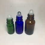 Roll on Glass Bottle Manufacturer - OEM/ODM Custom Roll on Glass Bottle with 18mm Plastic Cap and Metal Roller Ball