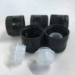 Black Plastic Tamper Evident Cap Factory - OEM/ODM Custom 31.5mm Black Plastic Tamper Evident Cap and Pourer for Olive