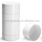 Deodorant Tubes Factory - OEM/ODM Custom White Styrene Twist up Deodorant Tubes with White Screw Lid and Discs
