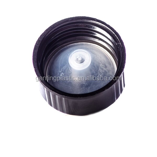 Black Phenolic Screw Cap Manufacturer - OEM/ODM Custom Black Phenolic 28mm Non-Spill Screw Cap with PP Polycone Liner