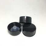 Black PP Cap for Boston Glass Bottle Factory - OEM/ODM Custom 18-28mm Black PP Cap for Boston Glass Bottle Cone Lined Cap
