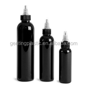 Black PET Cosmo Rounds Factory - OEM/ODM Custom 120ml Black PET Cosmo Rounds with Black Natural Twist Top Caps