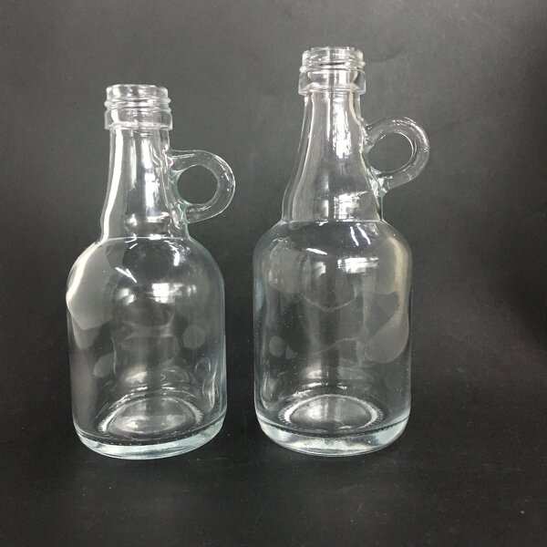 Mini Clear Wine Glass Bottle Manufacturer - OEM/ODM Custom 36ml 55ml Mini Clear Wine Glass Bottle with Small Ear Handle