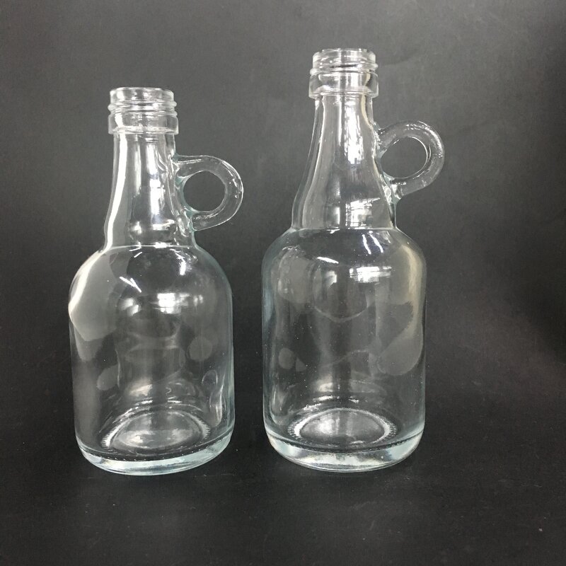 Mini Clear Wine Glass Bottle Manufacturer - OEM/ODM Custom 36ml 55ml Mini Clear Wine Glass Bottle with Small Ear Handle