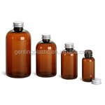 Amber PET Cosmetic Bottles Manufacturer - OEM/ODM Custom Amber PET Cosmetic Plastic Bottles with Black Fine Mist Sprayers