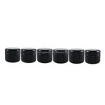 Black Jar Lotion Container Manufacturer - OEM/ODM Custom Black 2 oz Jar Lotion Container BPA Free with Dome Lids
