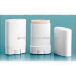Plastic Tubes Manufacturer - OEM/ODM Custom 2.65 oz White Polypropylene Deodorant Tubes with Flat White Lid