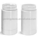 Deodorant Tubes Factory - OEM/ODM Custom White Styrene Twist up Deodorant Tubes with White Screw Lid and Discs