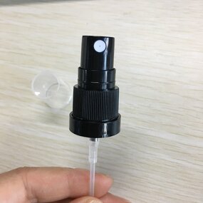 Plastic Pump Sprayer Factory - OEM/ODM Custom 18-415 Plastic Pump Sprayer with Black Cap Fine Mist for Cosmetics