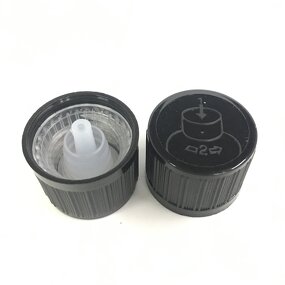 CRC Childproof Essential Oil Cap Manufacturer - OEM/ODM Custom 18mm CRC Childproof Essential Oil Dispensing Cap Plastic