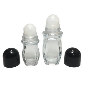 Roller Bottles Empty Deodorant Glass Factory - OEM/ODM Custom 30ml 50ml Roller Bottles Empty Deodorant Glass Roll on Bottle