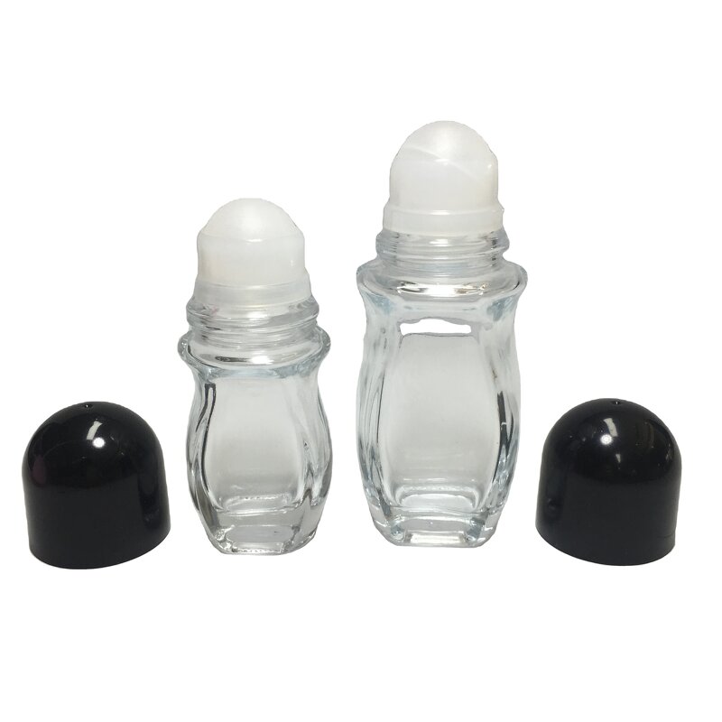 Roller Bottles Empty Deodorant Glass Factory - OEM/ODM Custom 30ml 50ml Roller Bottles Empty Deodorant Glass Roll on Bottle