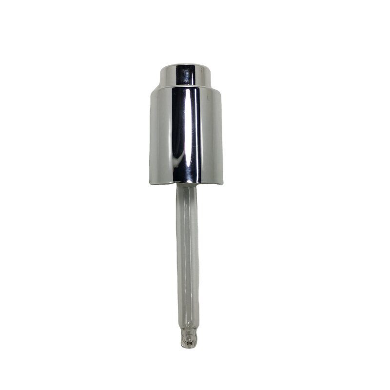 Push Button Glass Dropper Manufacturer - OEM/ODM Custom Cosmetic Push Button Glass Dropper Round Pump Dropper Glass Bottle