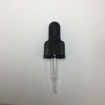 Black Glass Dropper Manufacturer - OEM/ODM Custom 18-415 Black Glass Dropper for Essential Oil Glass Bottles