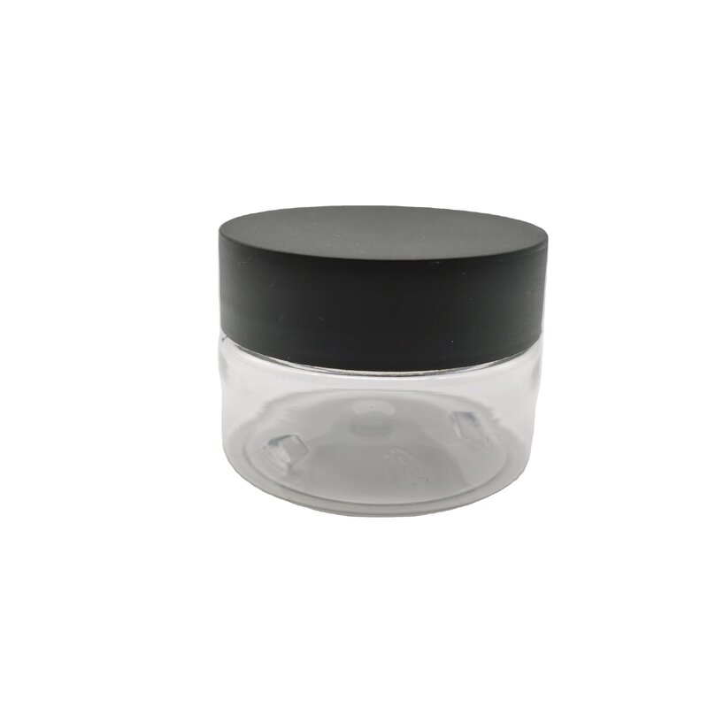 Straight PET Jar Manufacturer - OEM/ODM Custom 2oz 53mm Straight PET Jar 60ml with Child Proof Cap